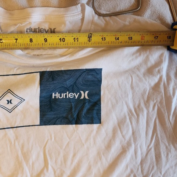 Hurley men logo white t-shirt size L - Picture 5 of 5